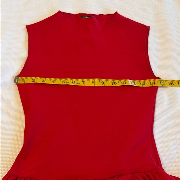 Aqua Ponte Mock Neck Bubble Red Mini Dress Size XS NWT - Picture 6 of 11